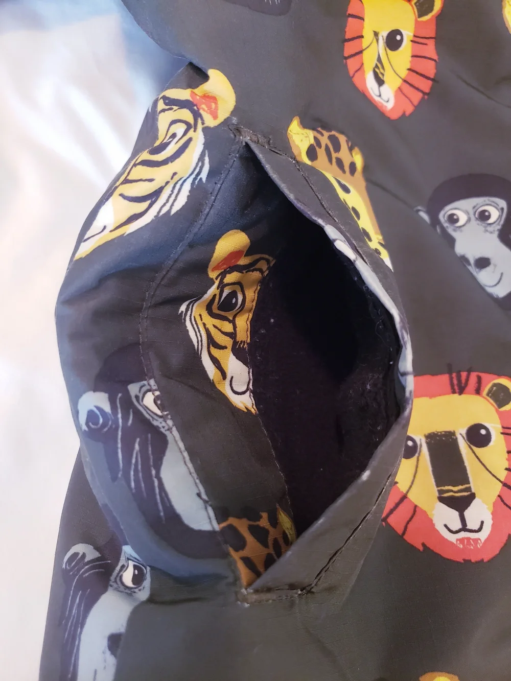5T The Children's Place 3 In 1 Winter Jacket with Jungle Animal Print